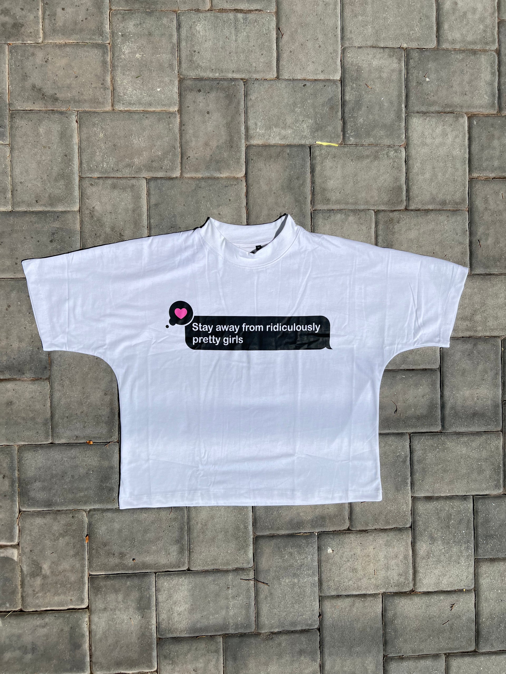 Stay Away White Tee
